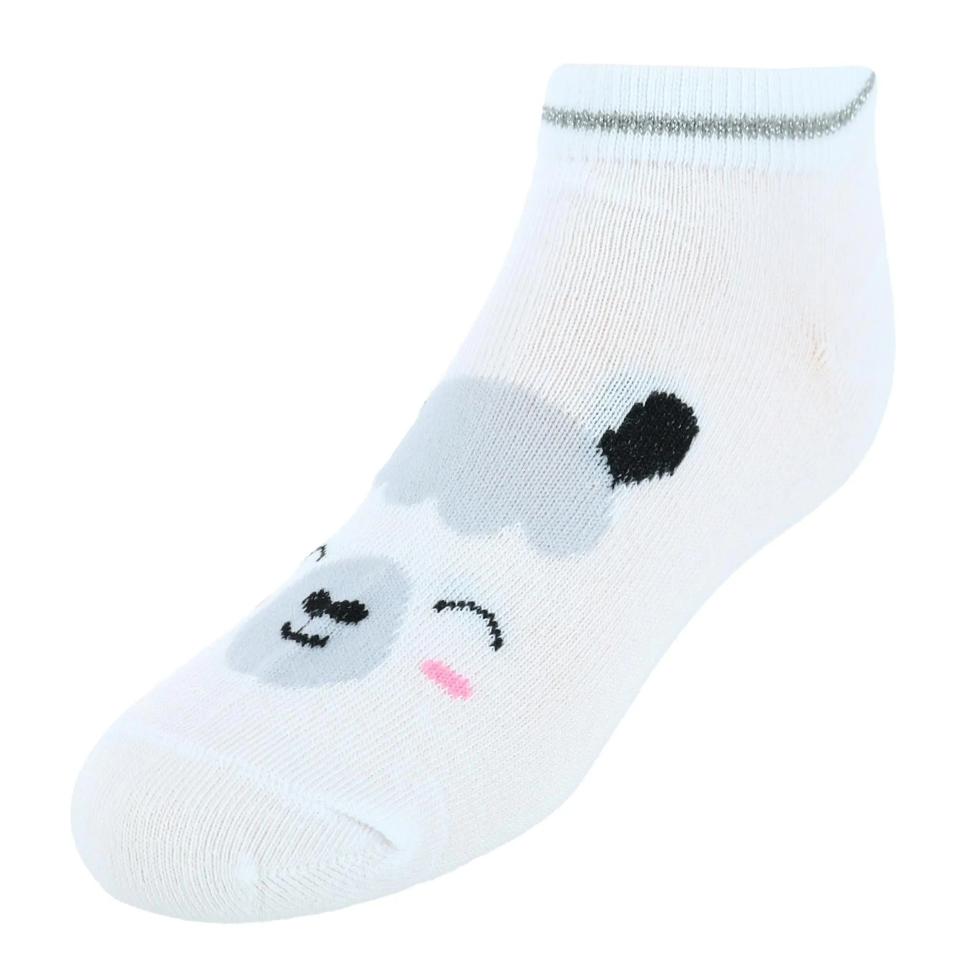 Alexa Rose Teen's No-Show Animal Face Novelty Socks (10 Pack)