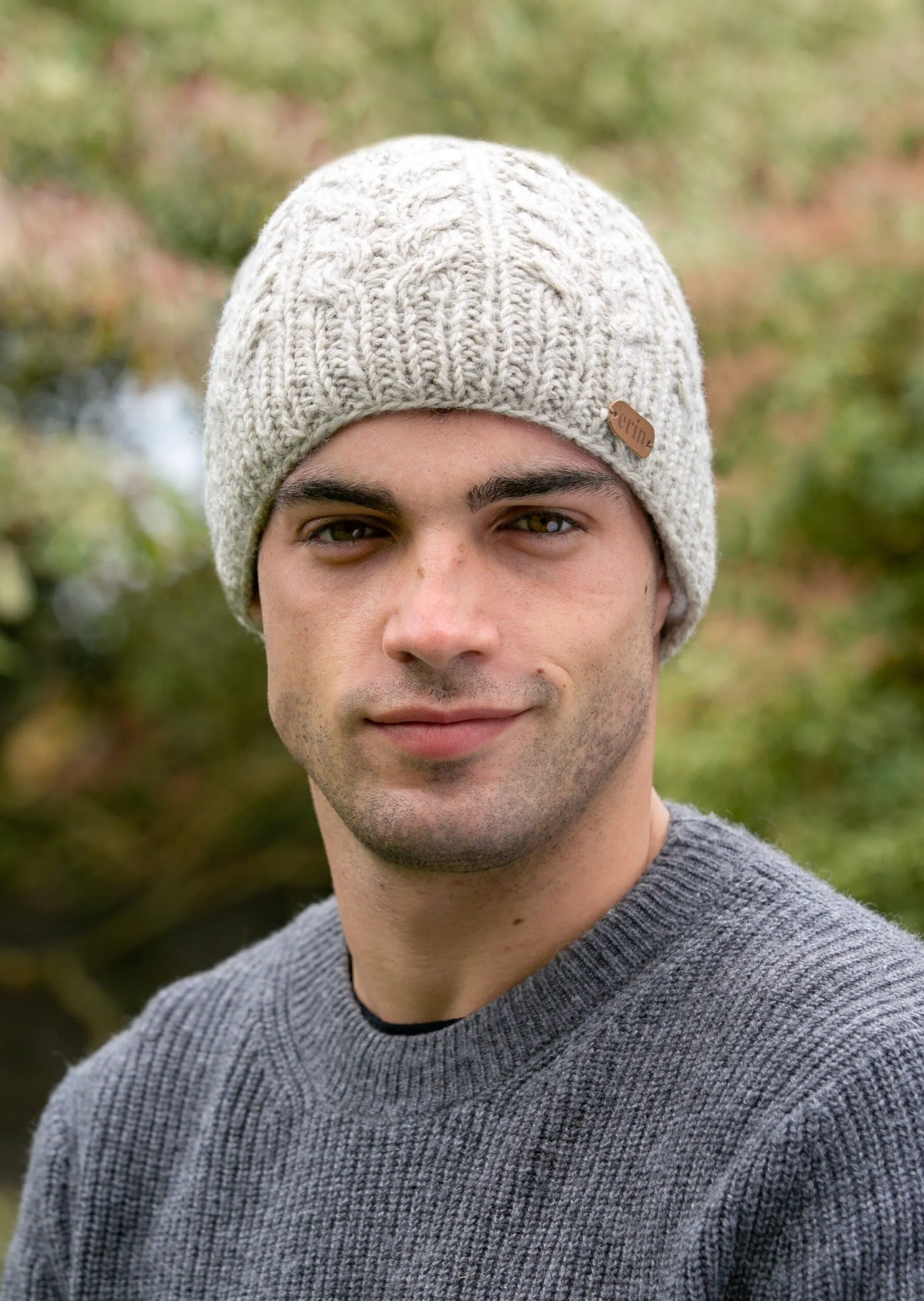 Aran Cable Pullon Hat | Oatmeal