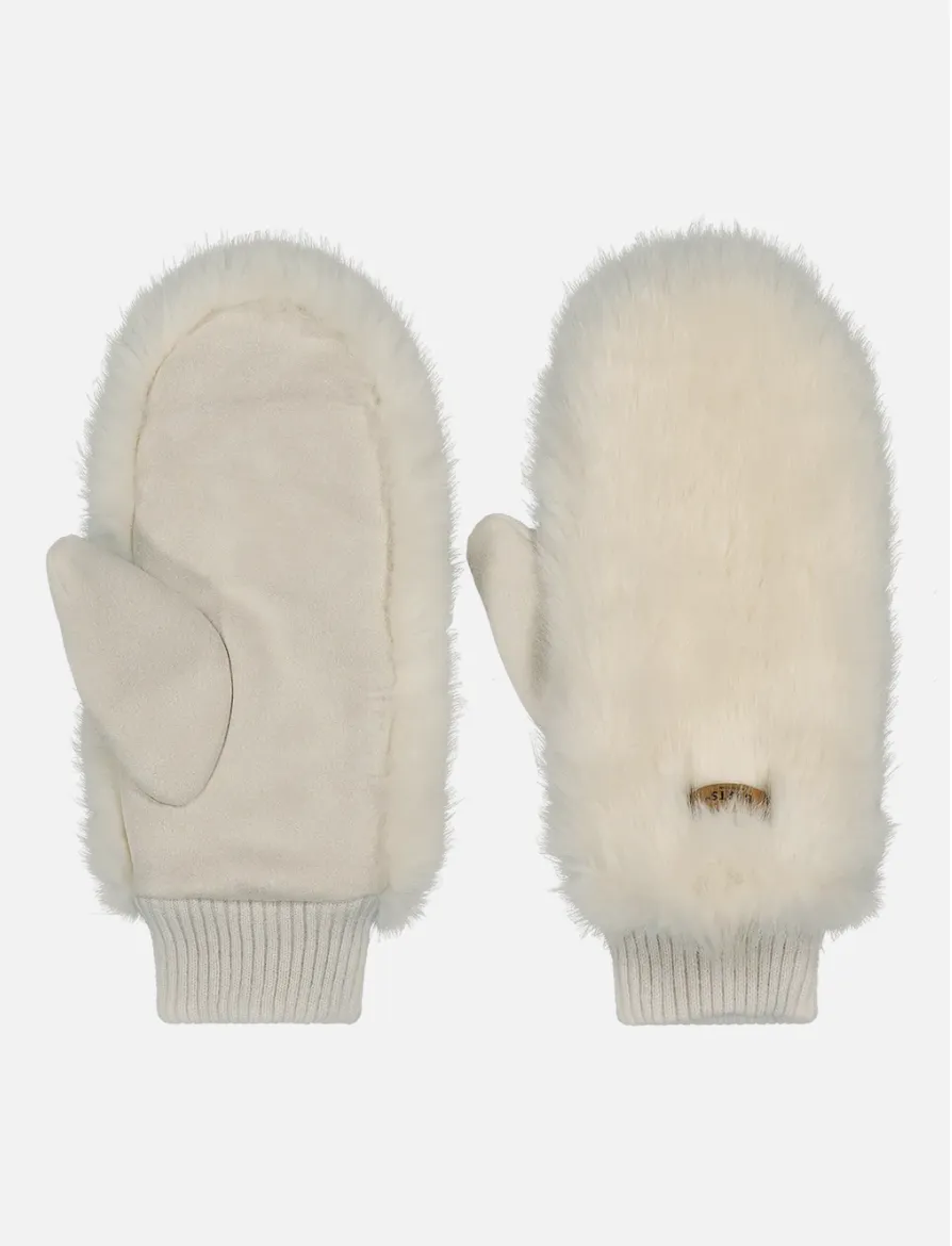 BARTS FUR MITTS Faux fur mittens with suede-like fabric