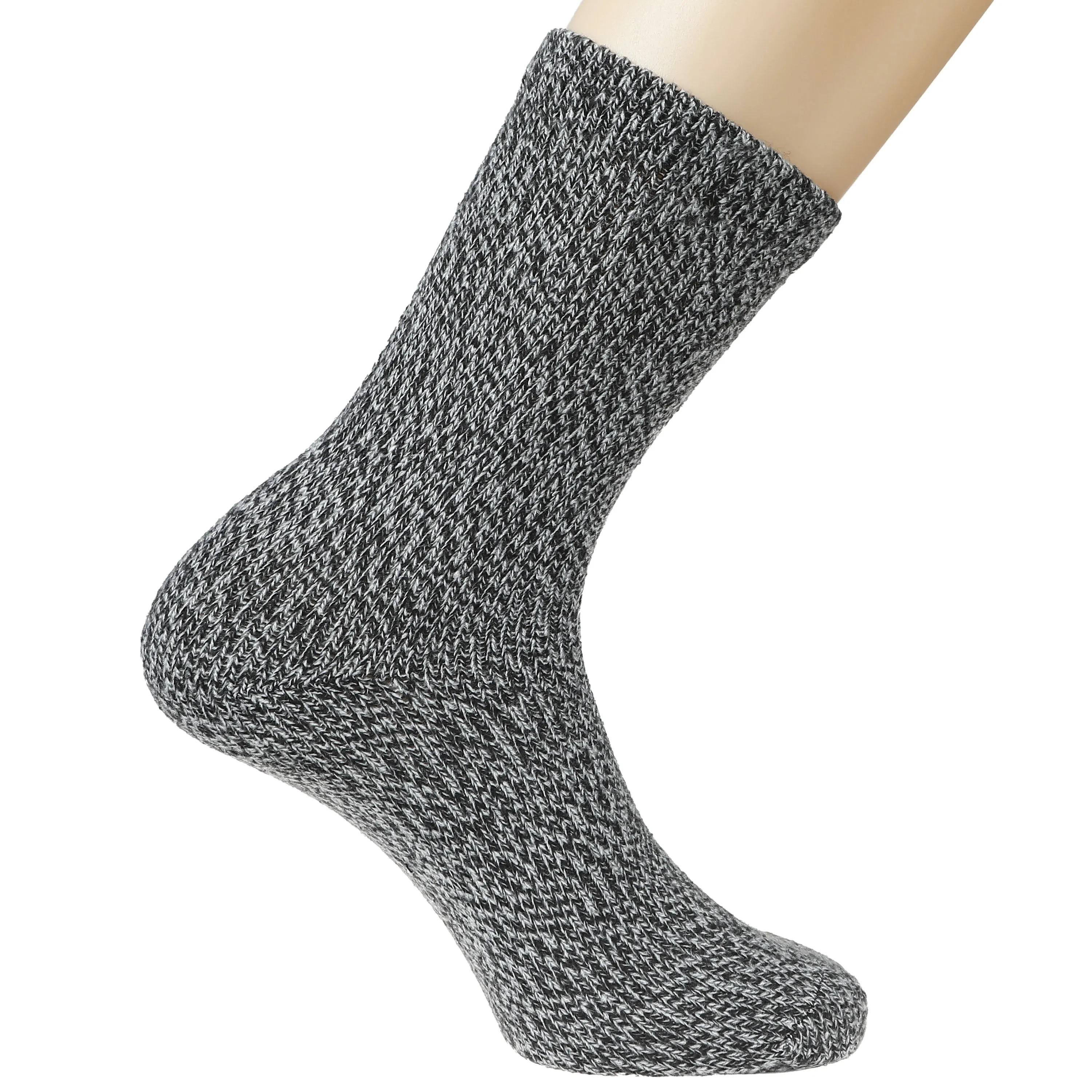 BEARPAW Pawz 2 Pairs Marled Pattern Fall Crew Knit Socks Soft Comfy Cute Boot Socks for Women - Warm Socks for Women