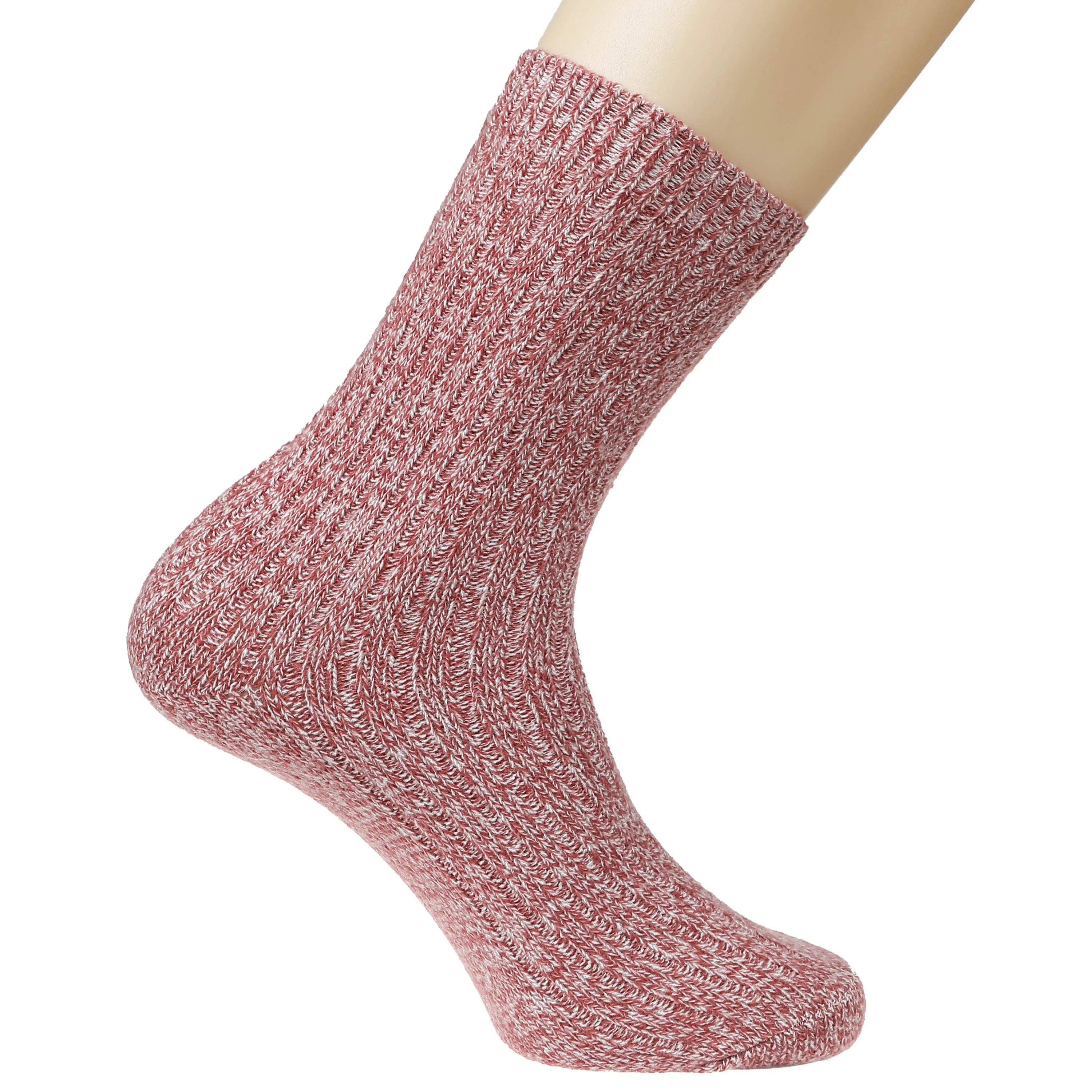 BEARPAW Pawz 2 Pairs Marled Pattern Fall Crew Knit Socks Soft Comfy Cute Boot Socks for Women - Warm Socks for Women