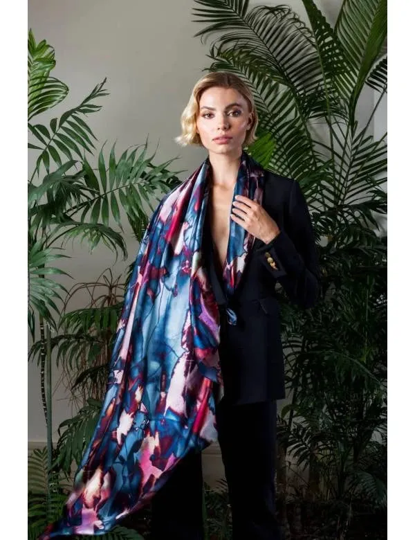 Bet and Malfie Karatina Long Silk Scarf 125x125