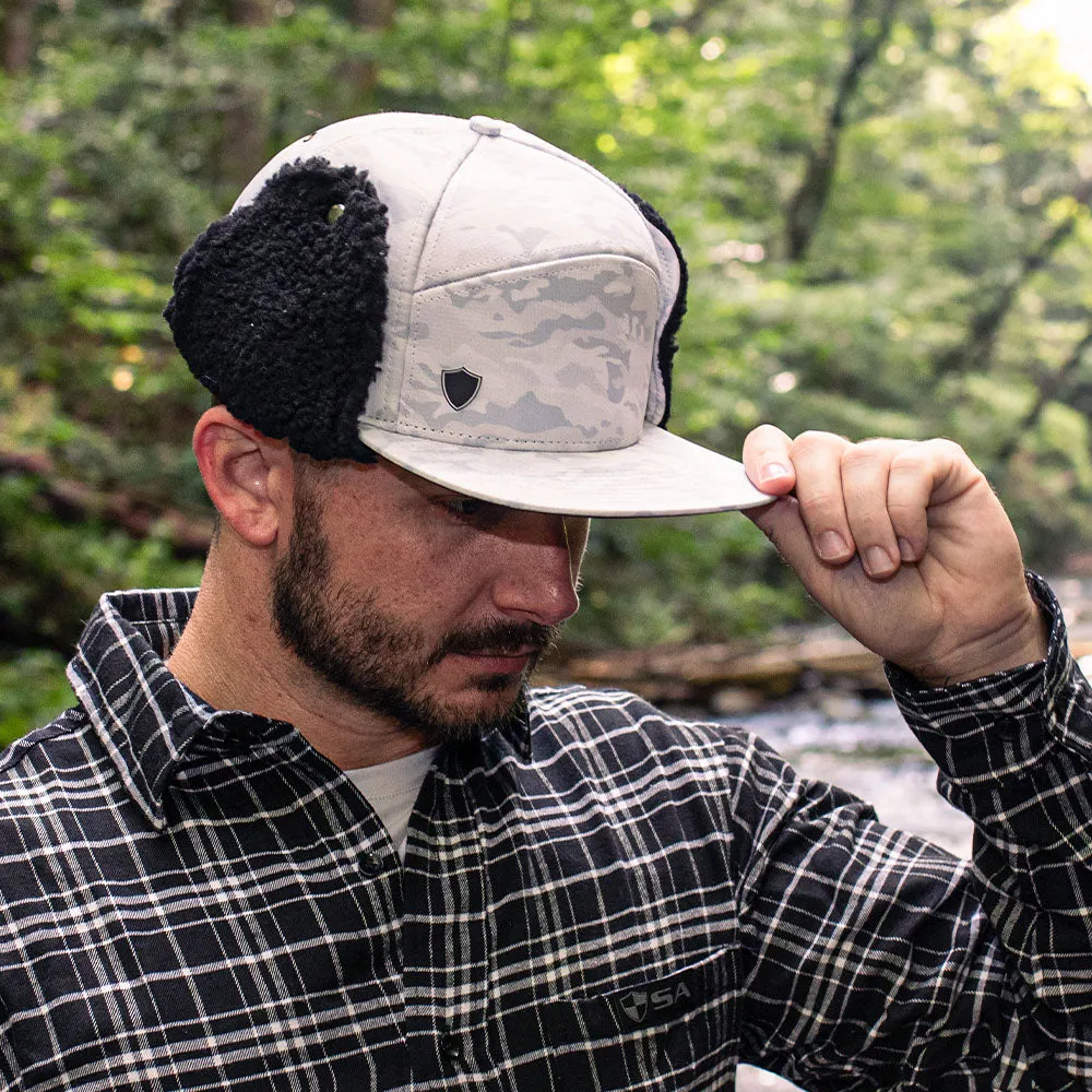 Billed Trapper Hat | Ghost Military Camo