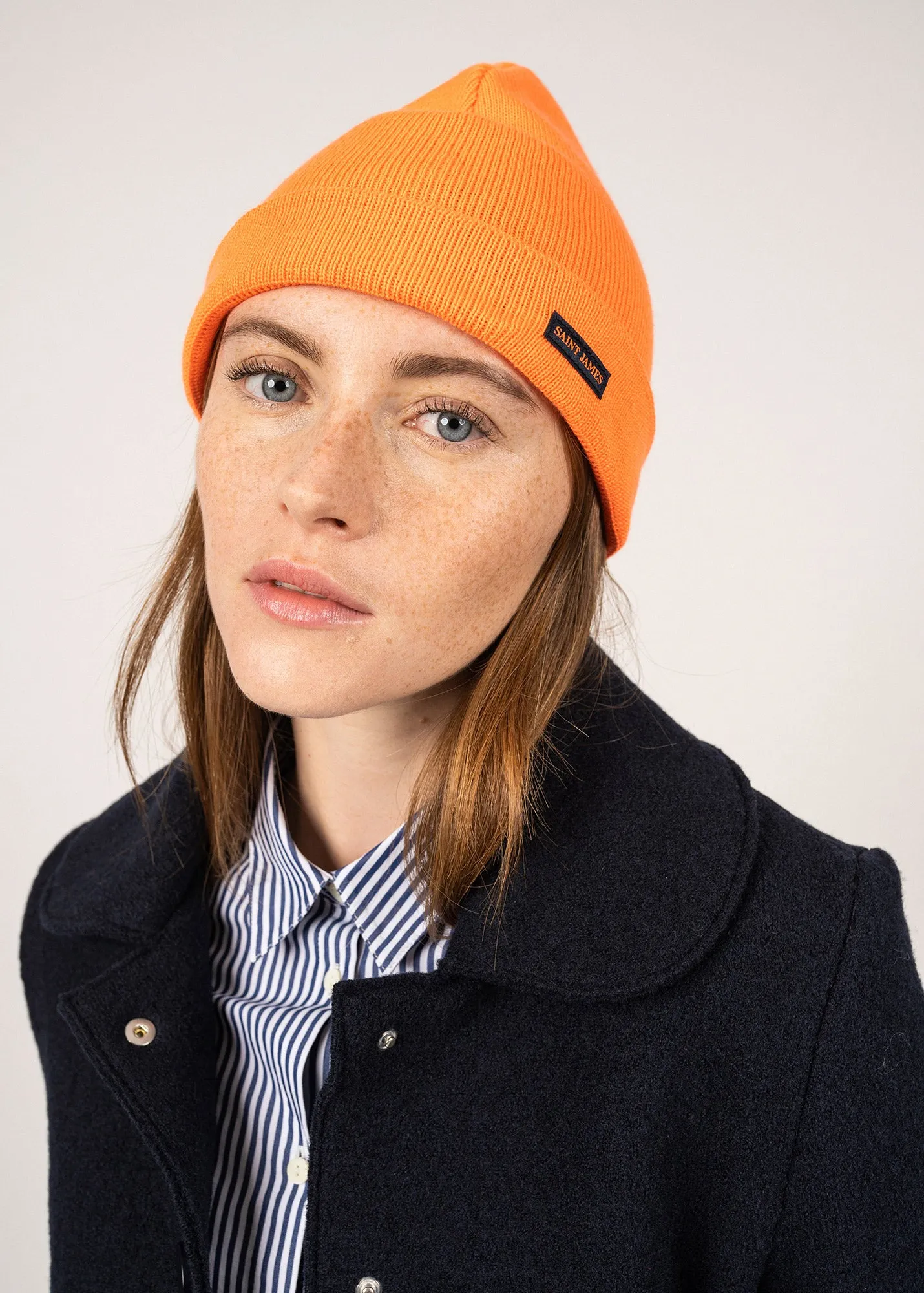 Cartier sailor hat - in soft wool (ORANGE FLUO)