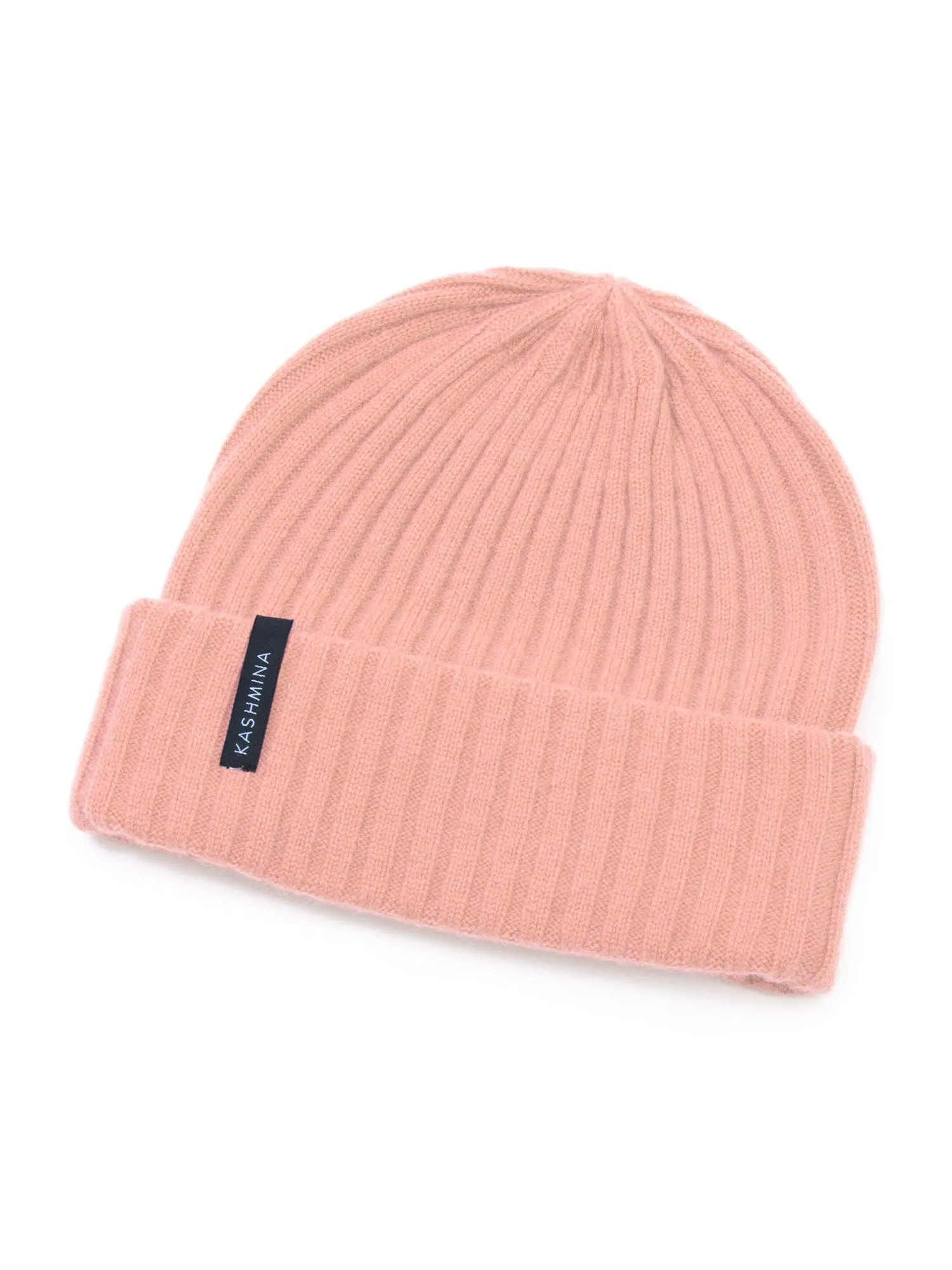 Cashmere beanie "Oda" - peachy pink