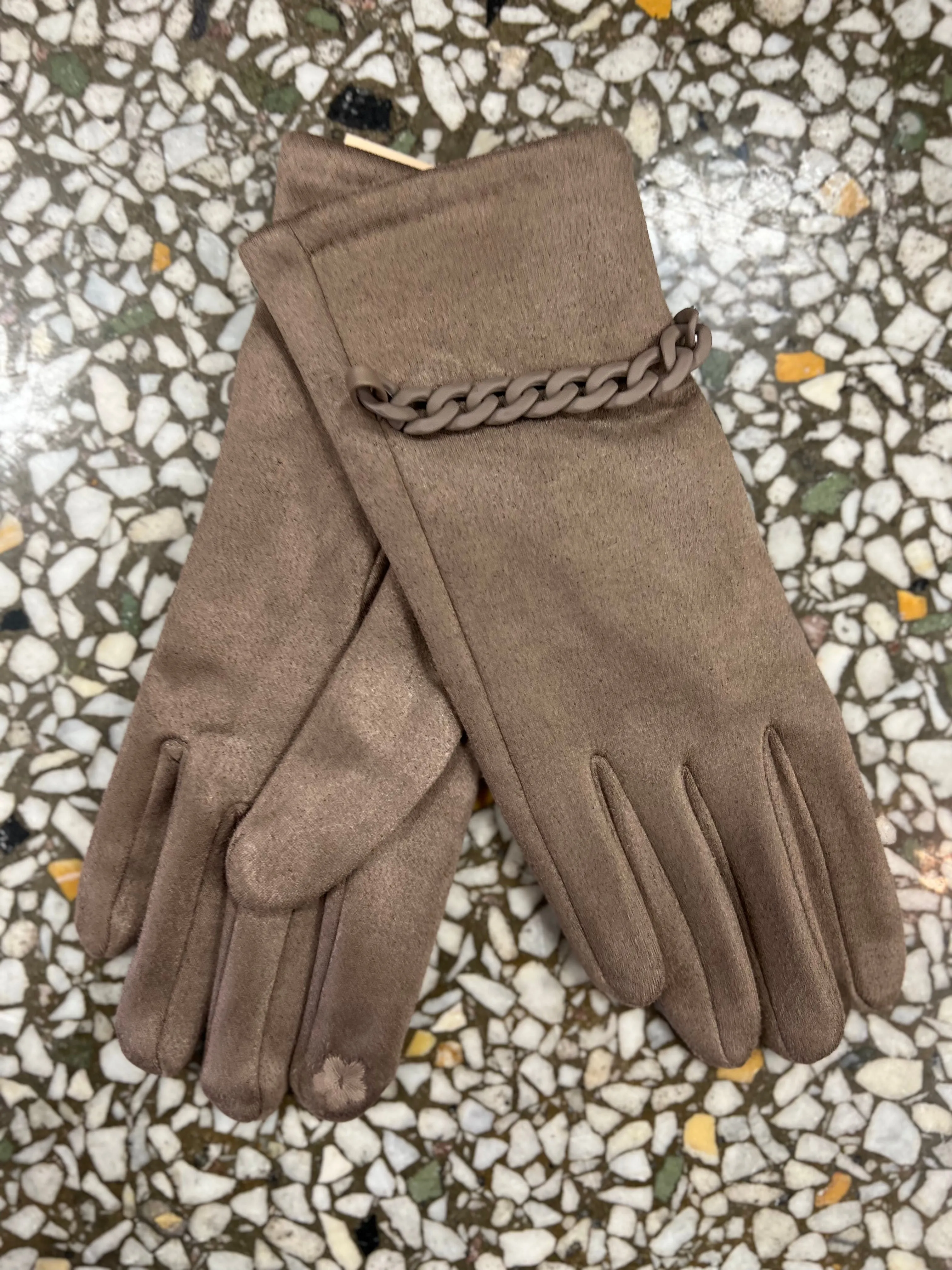 Chain Detail Gloves