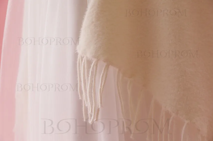 Chic Ivory Wraps Long Sleeves Cashmere Winter Scarfs SW007