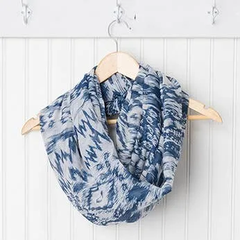 Chloe & Lex - Abstract Zig Zags Infinity Scarf