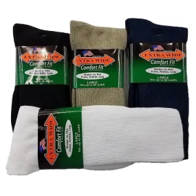 Comfort Fit Crew Socks Brown Size 8-11