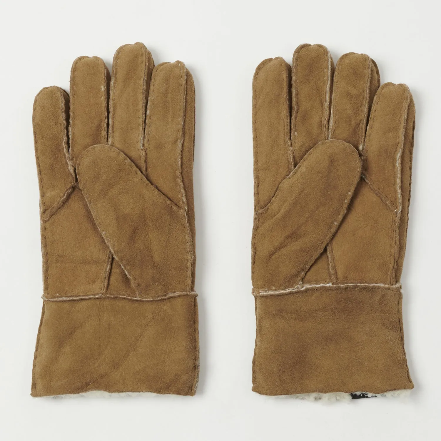 Crown Cap 4-01615 Shearling Gloves - Camel