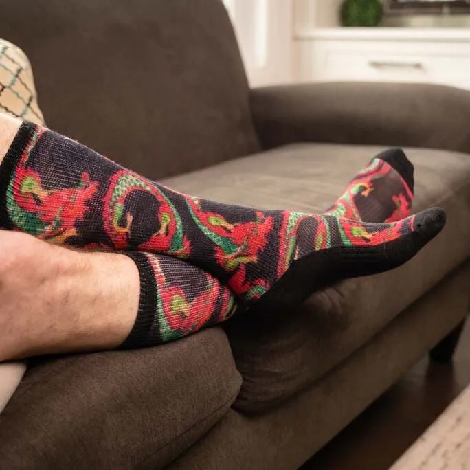 Dragon Non-Binding Diabetic Socks