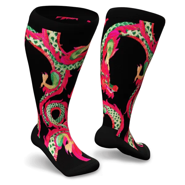 Dragon Non-Binding Diabetic Socks