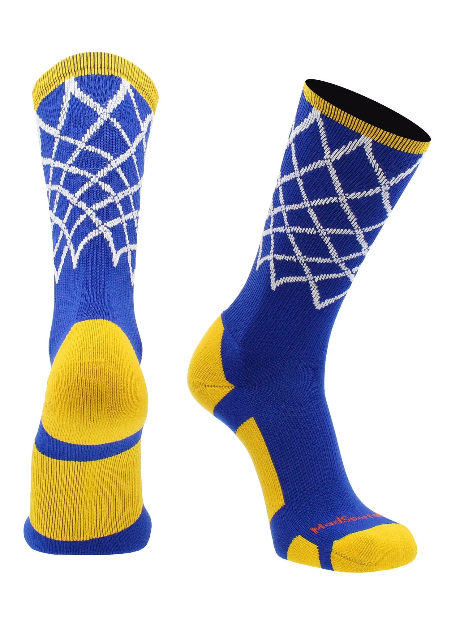 Elite Basketball Socks with Net Crew length - made in the USA