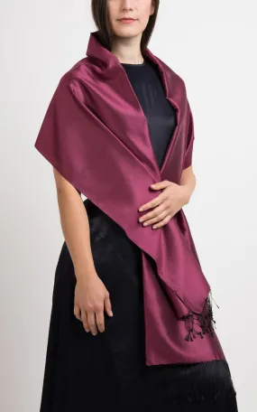 Ella Plum Fine Silk Wrap - TT45-210