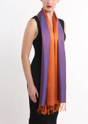 Esme Orange Silk Scarf - TTM 273