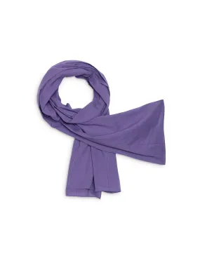 Evasion large plain scarf - in cotton (VIOLET)