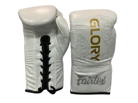 Fairtex Boxing Gloves BGLG3 Lace Up White