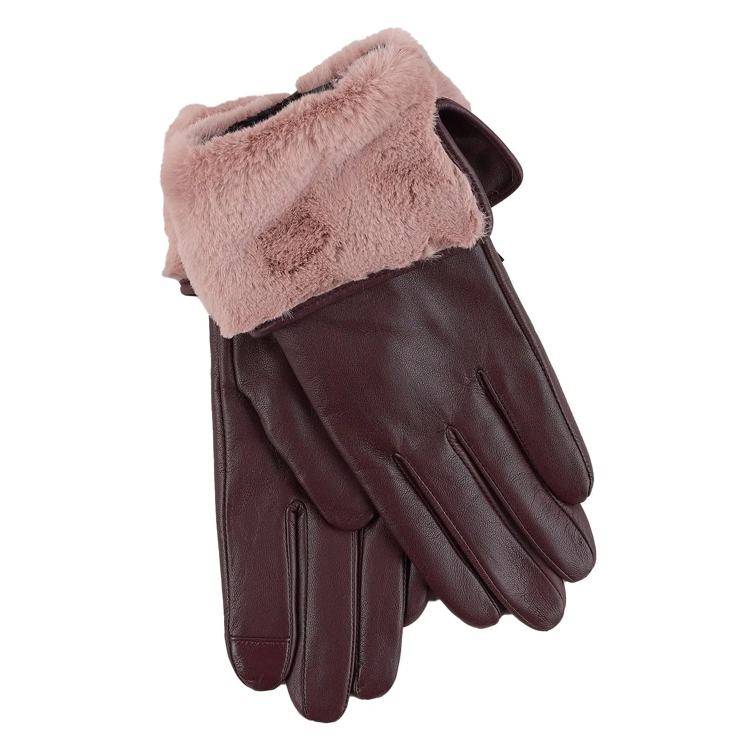 Faux Fur Cuff Glove (EGO157)