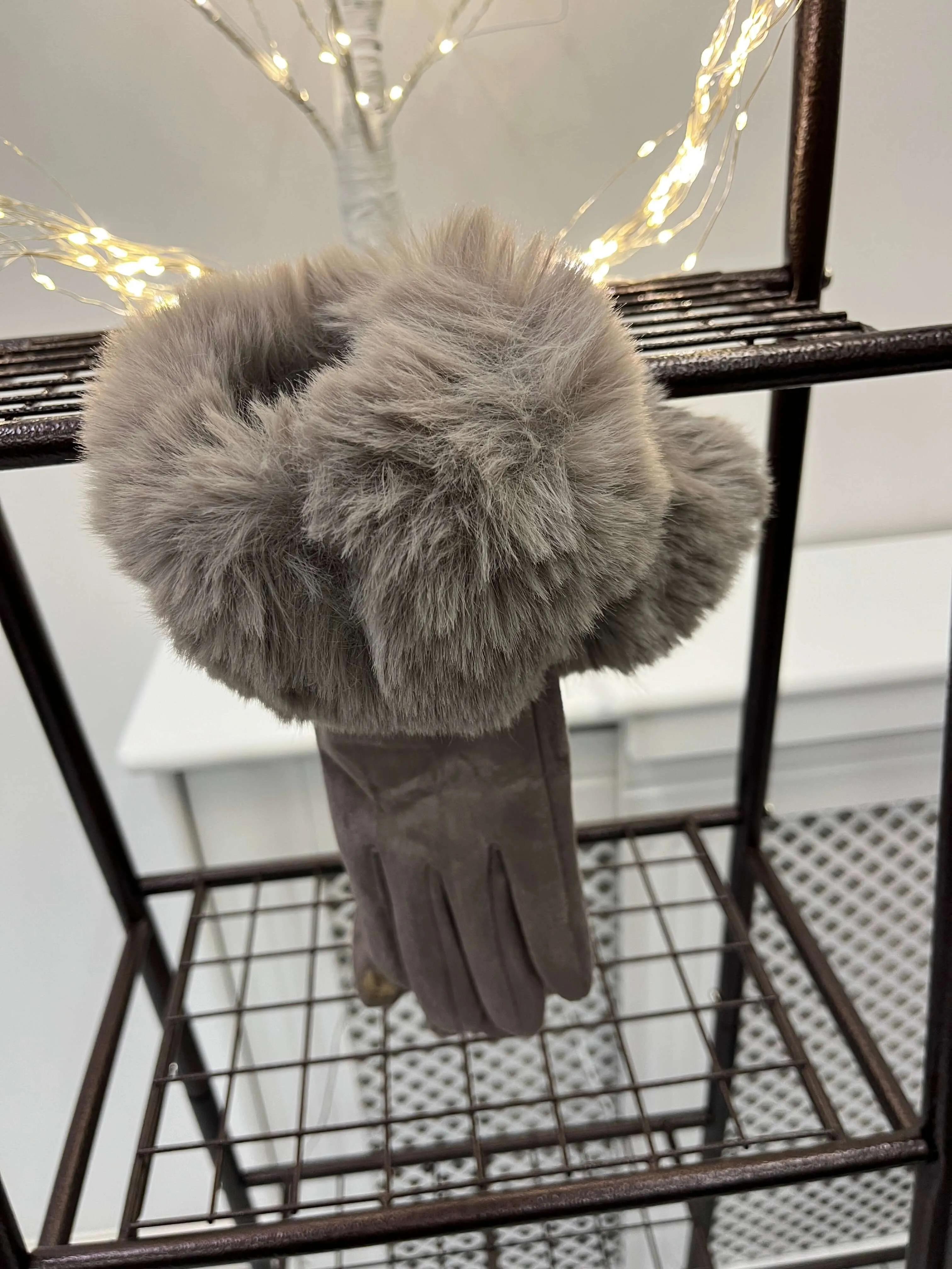 Faux Fur Gloves