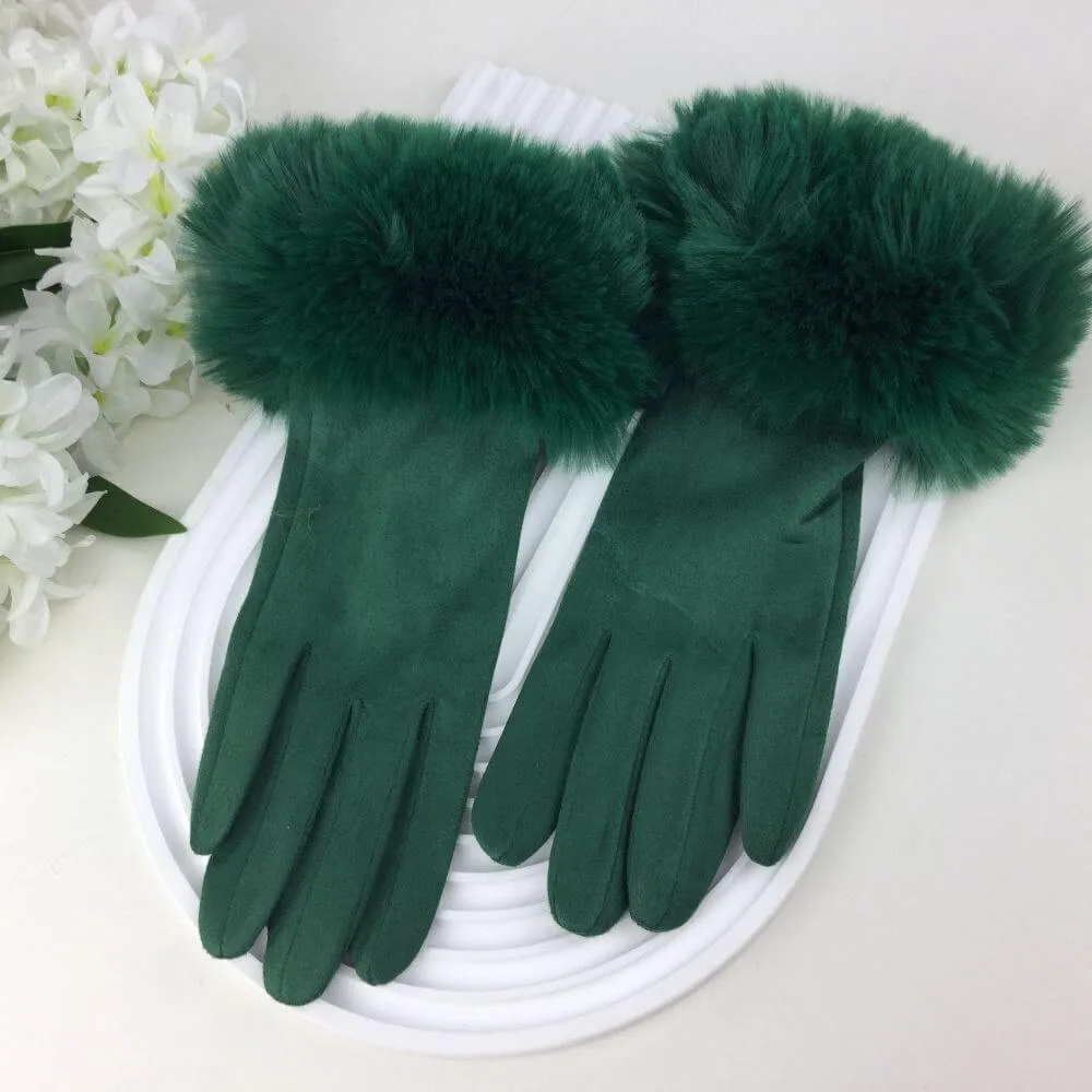 Faux Fur Gloves