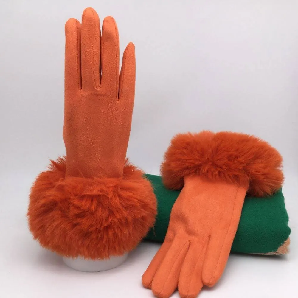 Faux Fur Gloves