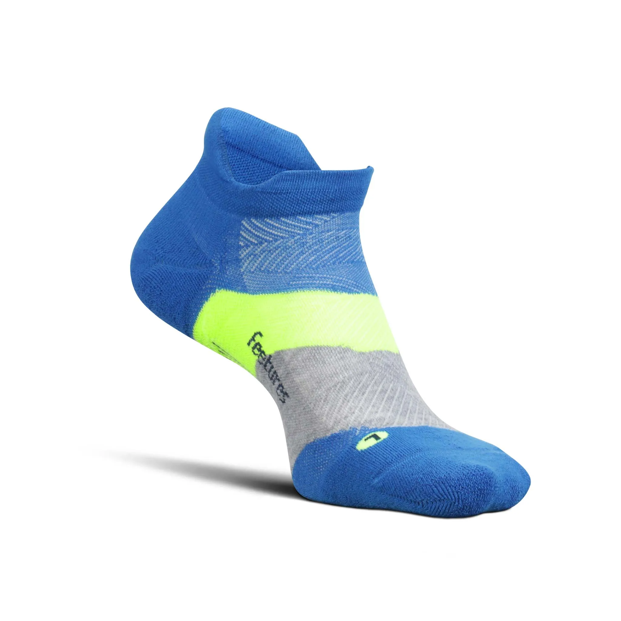 Feetures | Unisex Elite Max Cushion No Show Tab - Boulder Blue