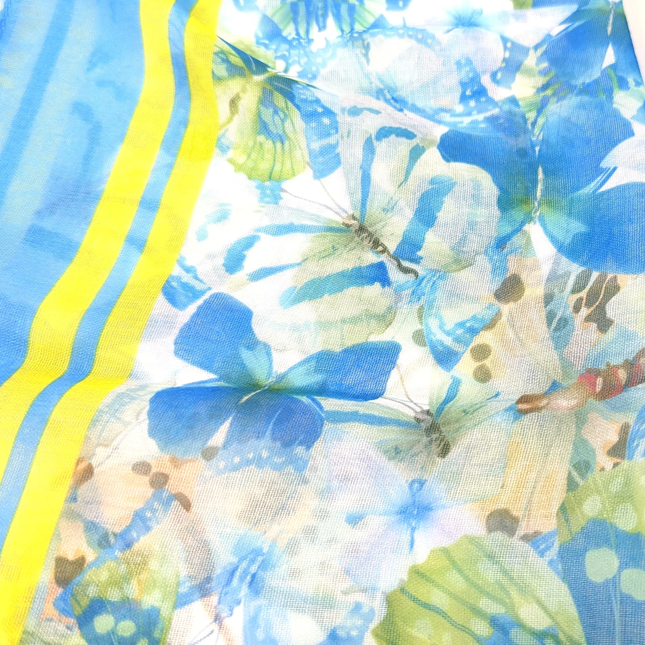 Flutter of Butterflies -Sunny Turquoise (50 x 180cm)