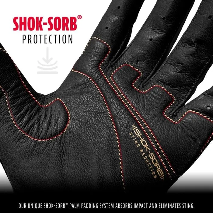 Franklin Shok-Sorb X Adult Batting Gloves - Black