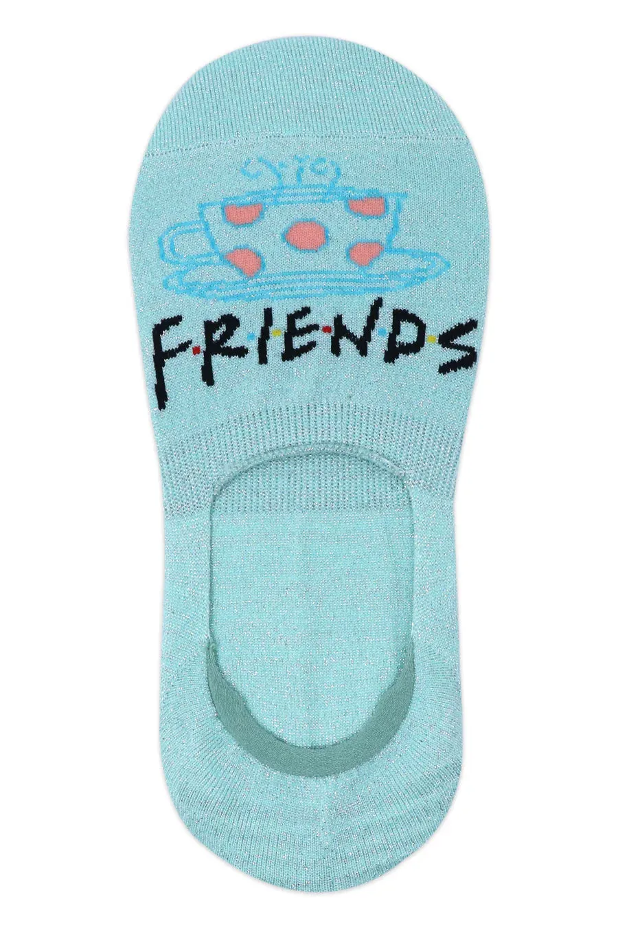 Friends How You Doin No Show/ Loafer Socks For Women - Blue