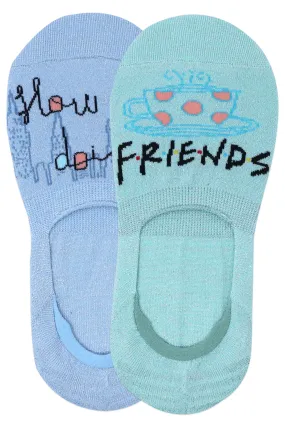 Friends How You Doin No Show/ Loafer Socks For Women - Blue