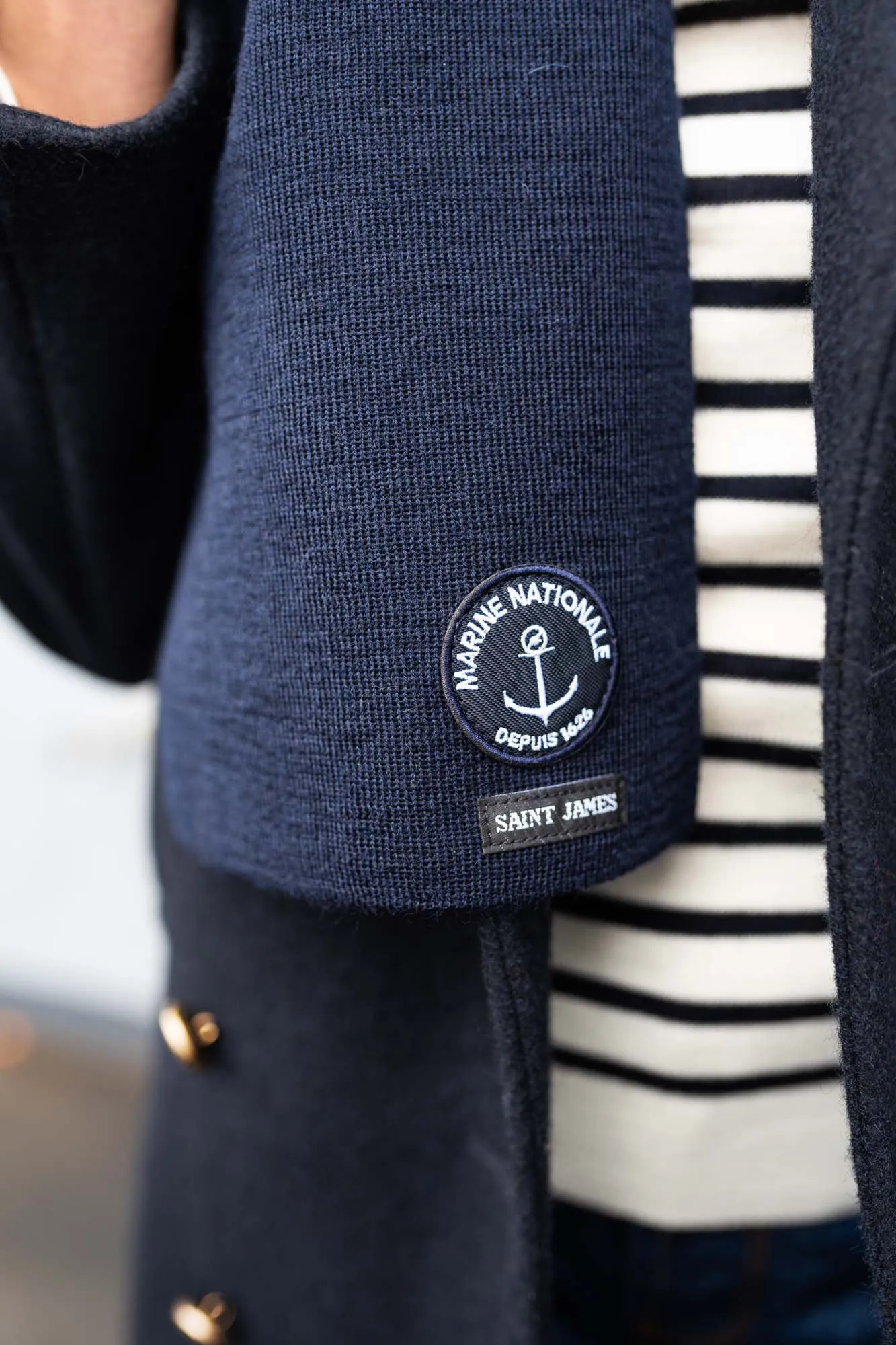 Grande Hermine scarf - SAINT JAMES x Marine nationale (MARINE)