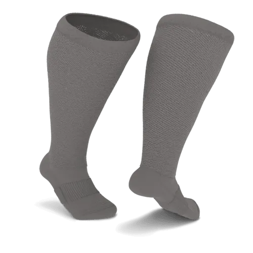 Gray Non-Binding Diabetic Thin Socks