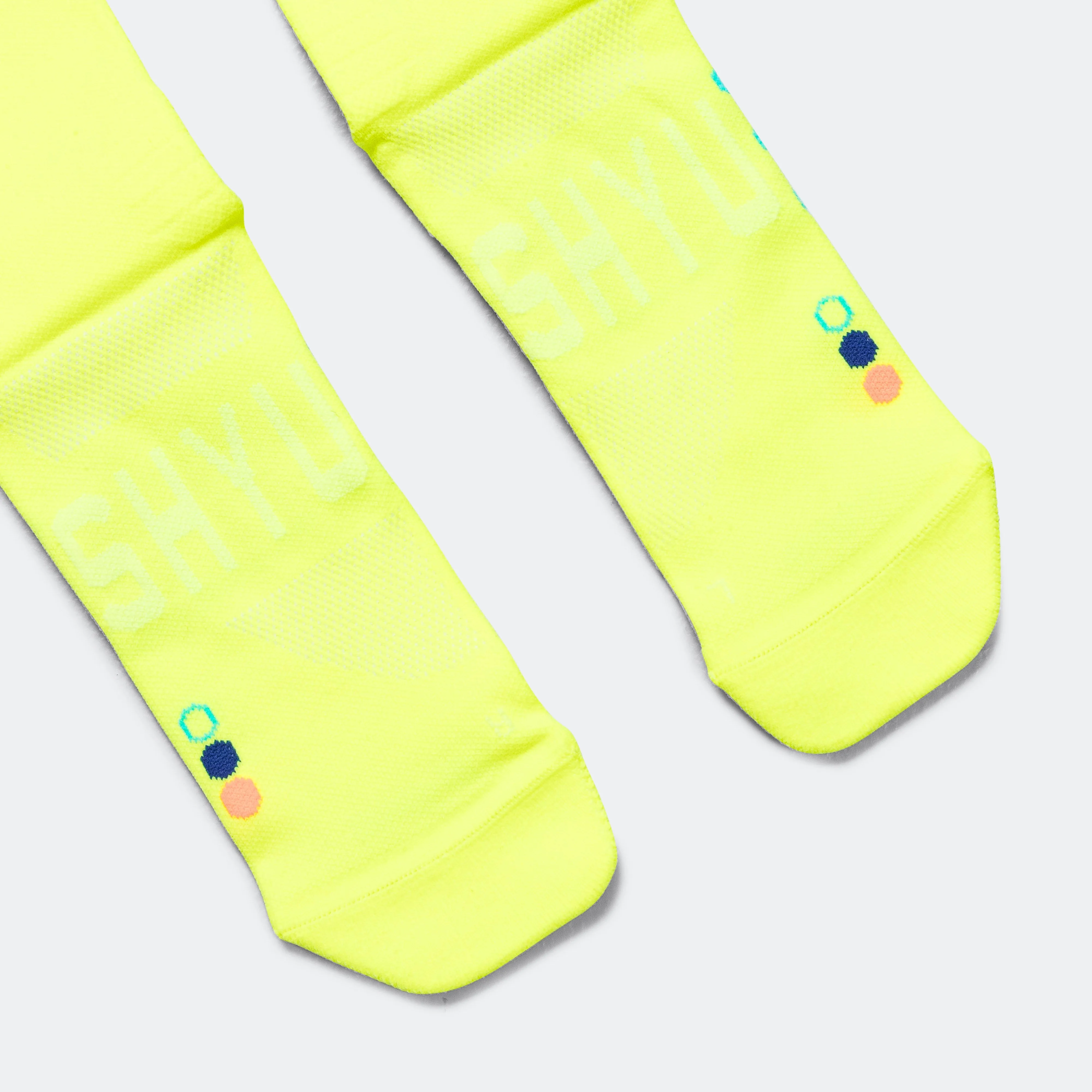 Half Crew Racing Socks - Volt/Pacific/Orange