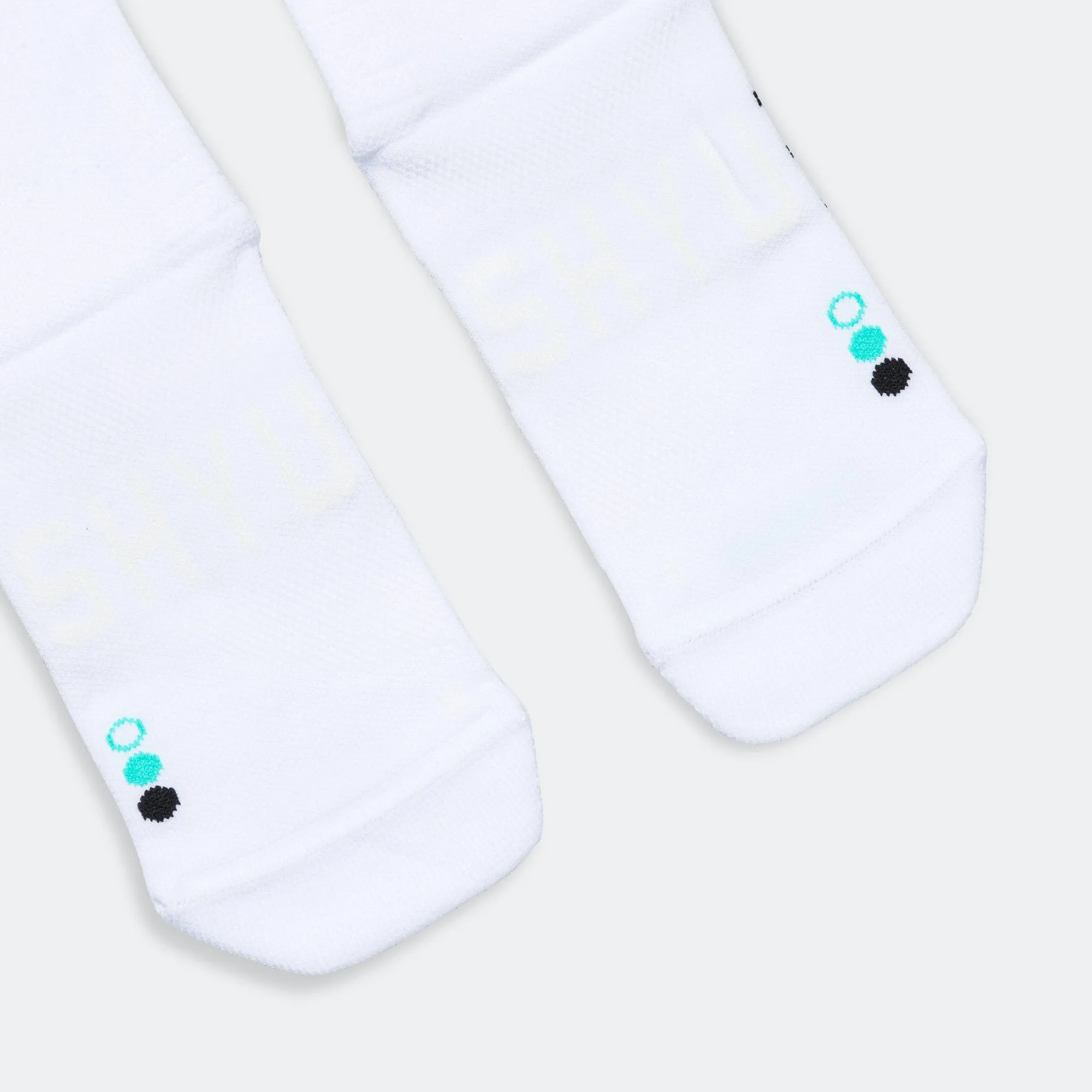 Half Crew Racing Socks -White/Jade/Black