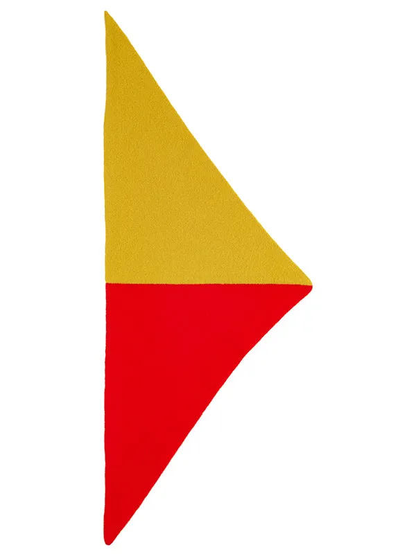 Half Half Triangle Neckerchief Scarlet & Turmeric