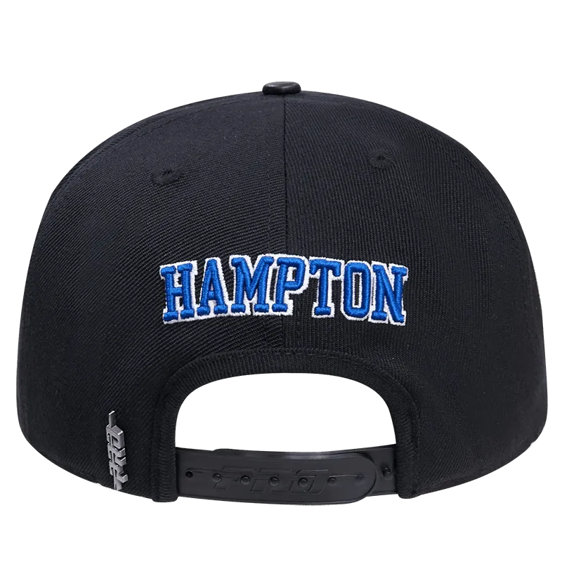 HAMPTON UNIVERSITY CLASSIC UNISEX WOOL SNAPBACK HAT (BLACK)