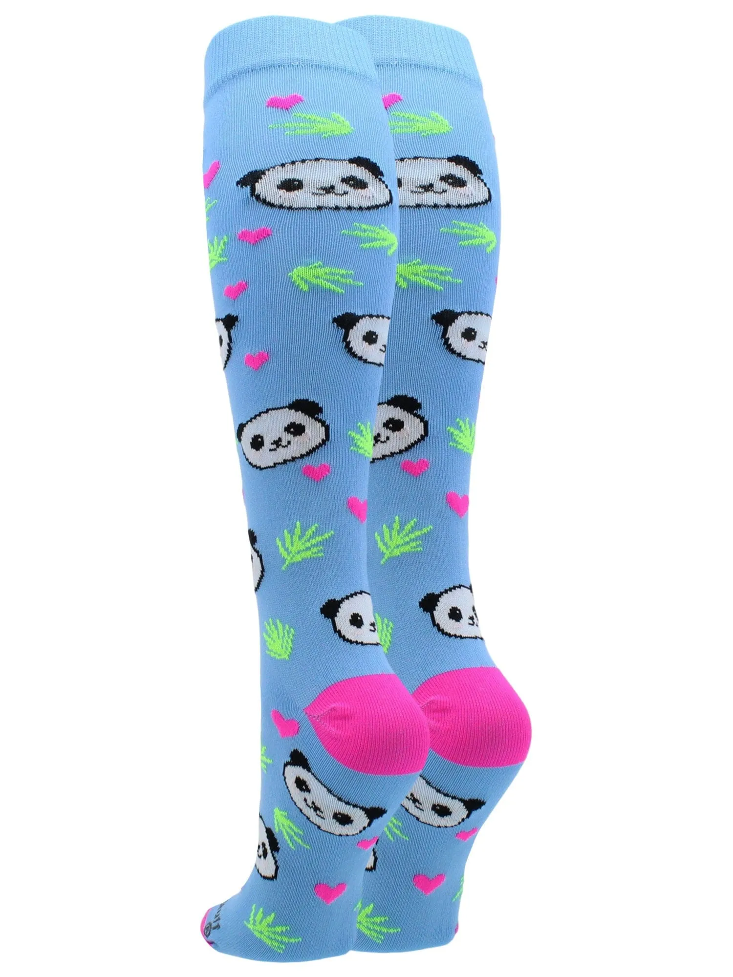 Happy Panda Bear Socks Over the Calf Length