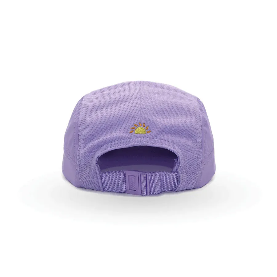 Helios Ultralight 7 Panel Running Cap | Firm Brim | Lavender