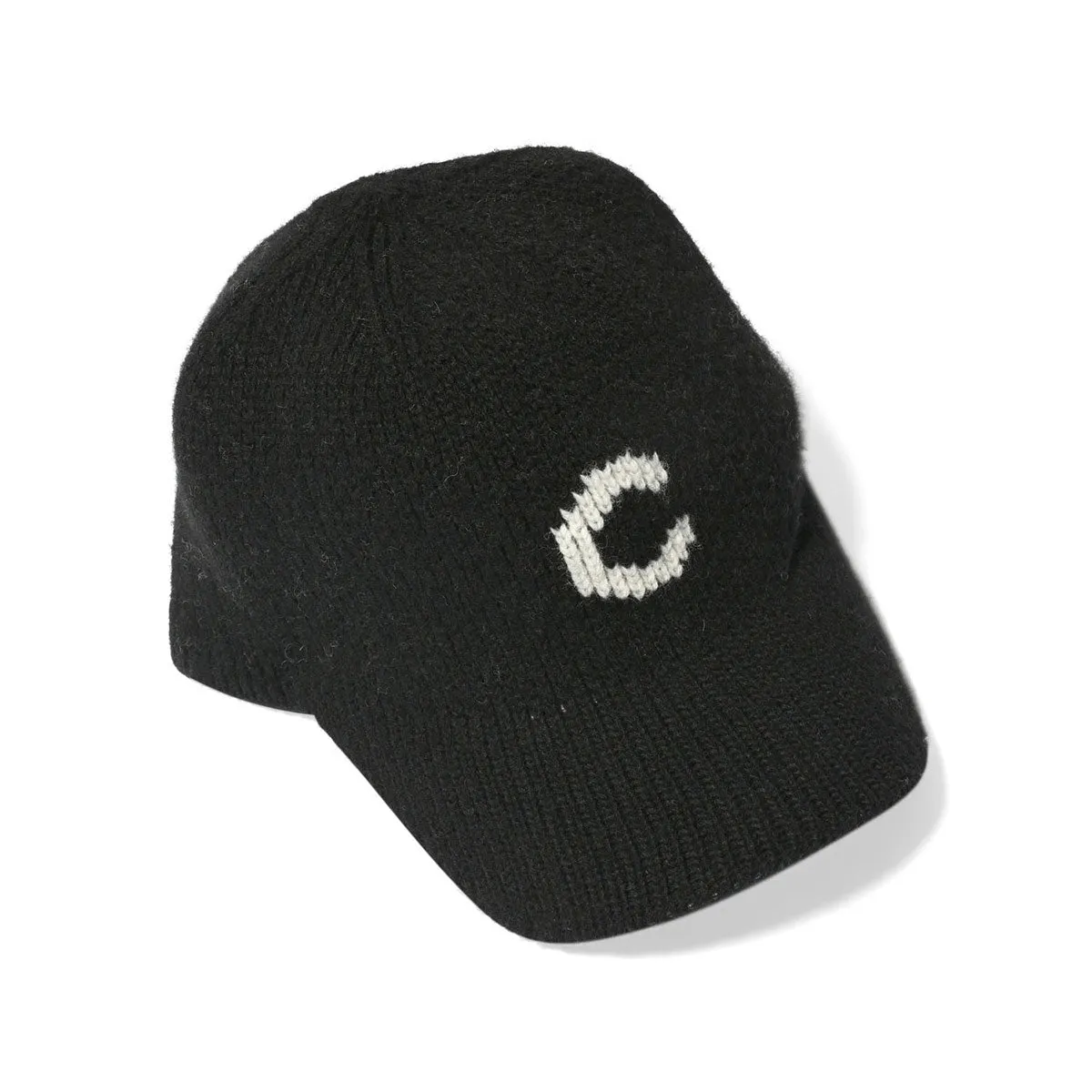 HOMEGAME - C LOGO KNIT Baseball Cap BLACK【HG241403】