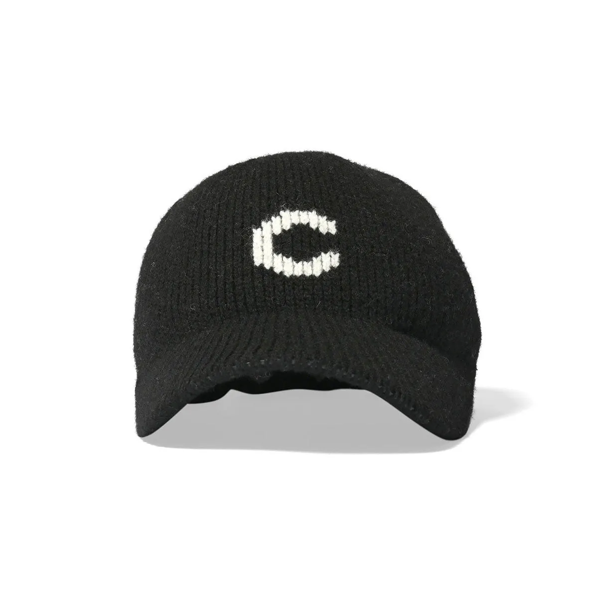 HOMEGAME - C LOGO KNIT Baseball Cap BLACK【HG241403】