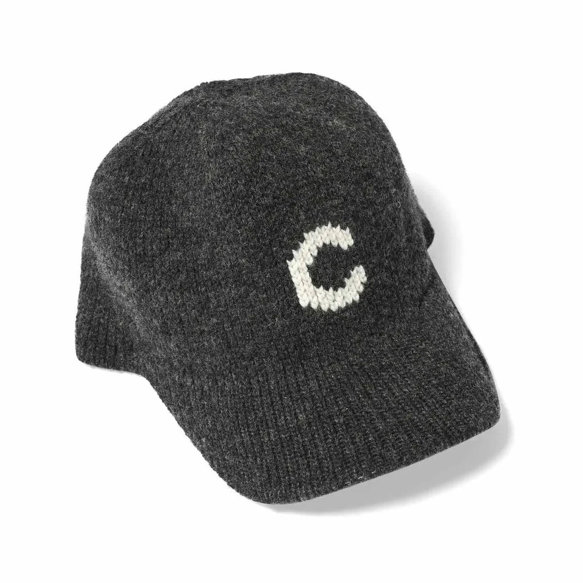 HOMEGAME - C LOGO KNIT Baseball Cap DARK GRAY【HG241403】