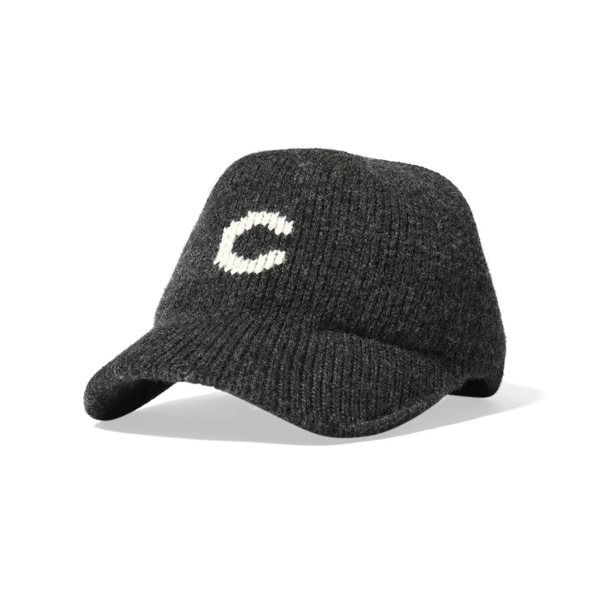 HOMEGAME - C LOGO KNIT Baseball Cap DARK GRAY【HG241403】