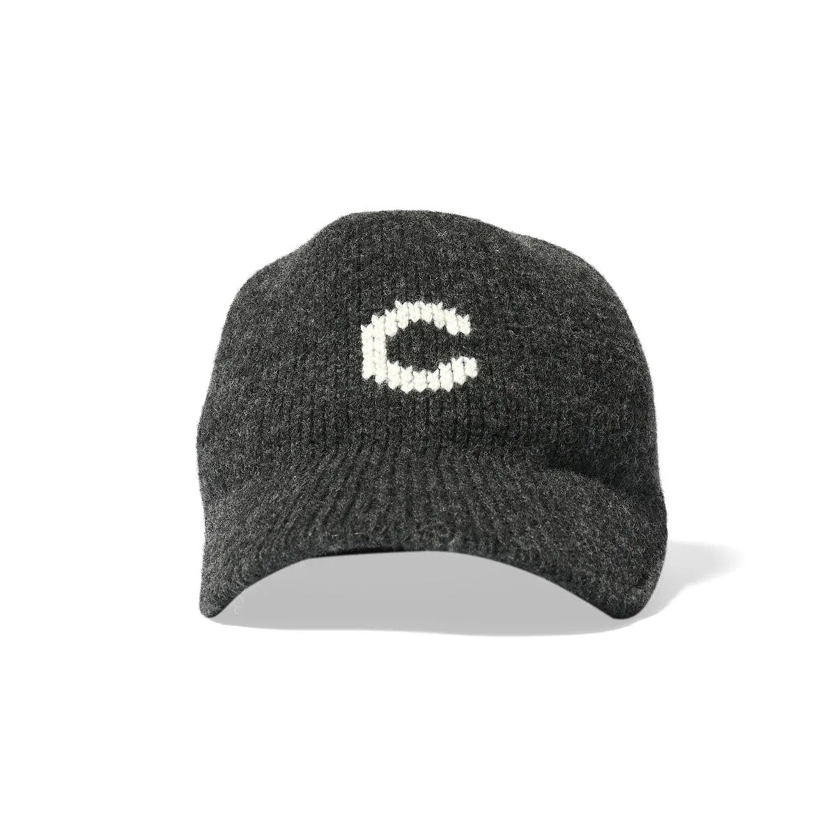 HOMEGAME - C LOGO KNIT Baseball Cap DARK GRAY【HG241403】