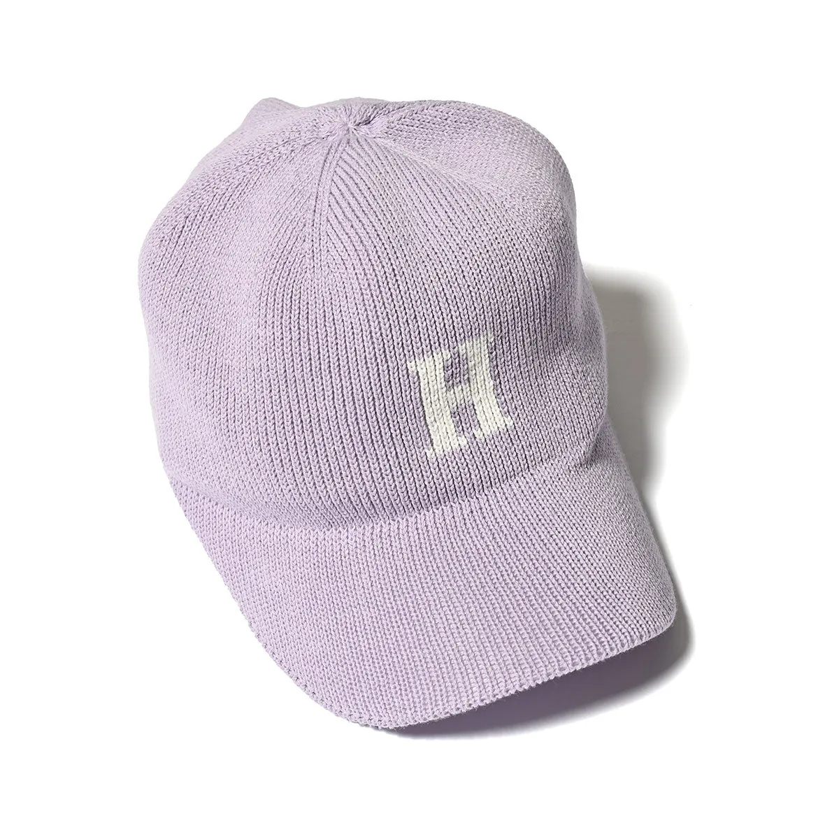 HOMEGAME - H LOGO COTTON KNIT BASEBALL CAP Lt.PURPLE【HG241414】