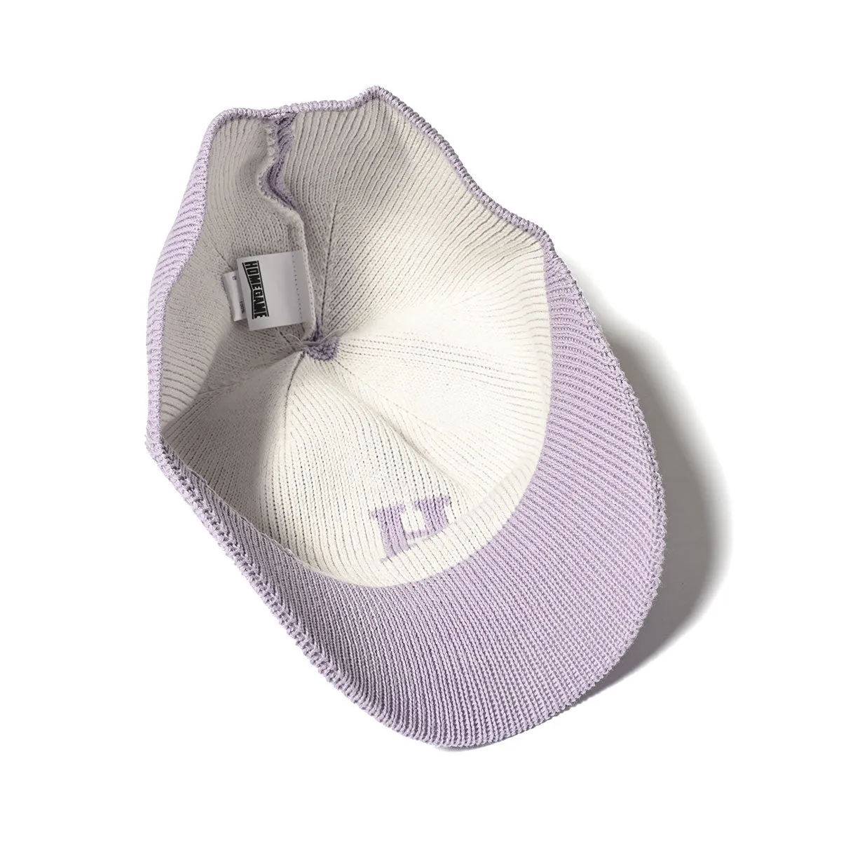 HOMEGAME - H LOGO COTTON KNIT BASEBALL CAP Lt.PURPLE【HG241414】