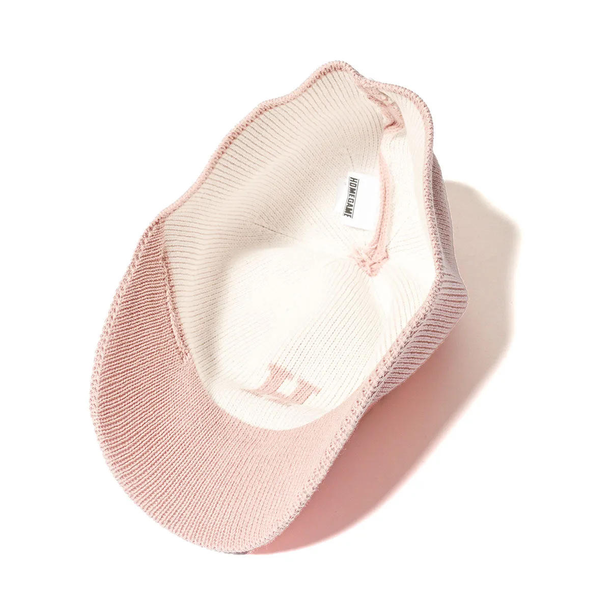 HOMEGAME - H LOGO COTTON KNIT BASEBALL CAP PINK【HG241414】