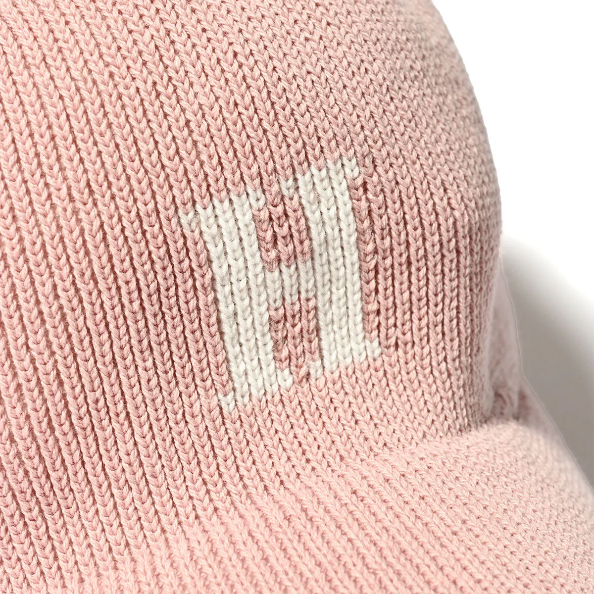 HOMEGAME - H LOGO COTTON KNIT BASEBALL CAP PINK【HG241414】