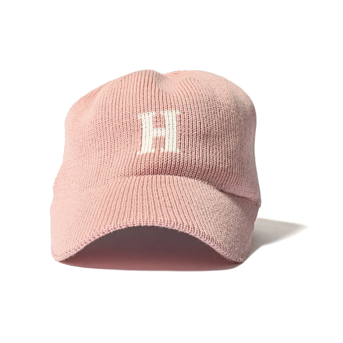 HOMEGAME - H LOGO COTTON KNIT BASEBALL CAP PINK【HG241414】