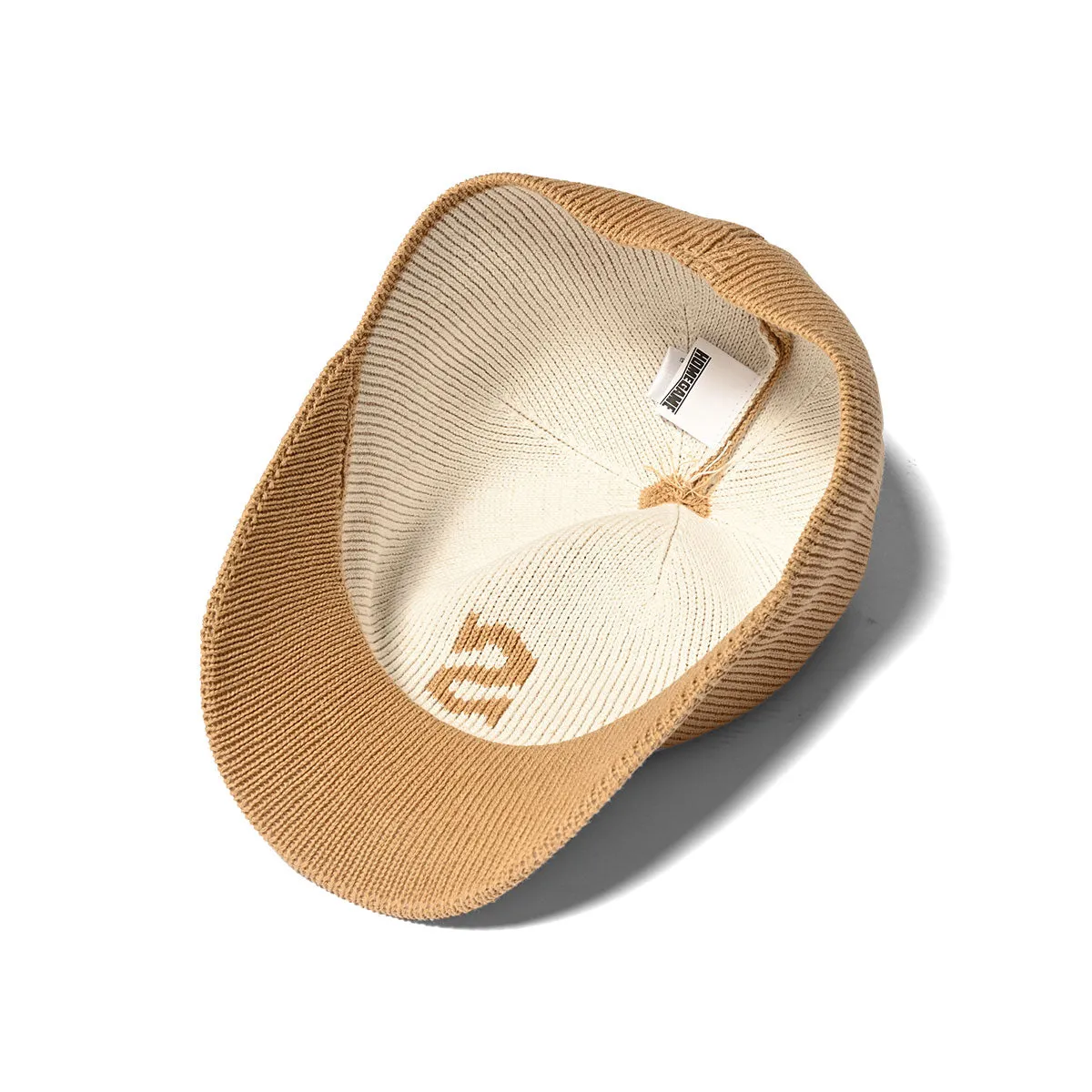 HOMEGAME - S LOGO COTTON KNIT BASEBALL CAP BEIGE【HG241418】