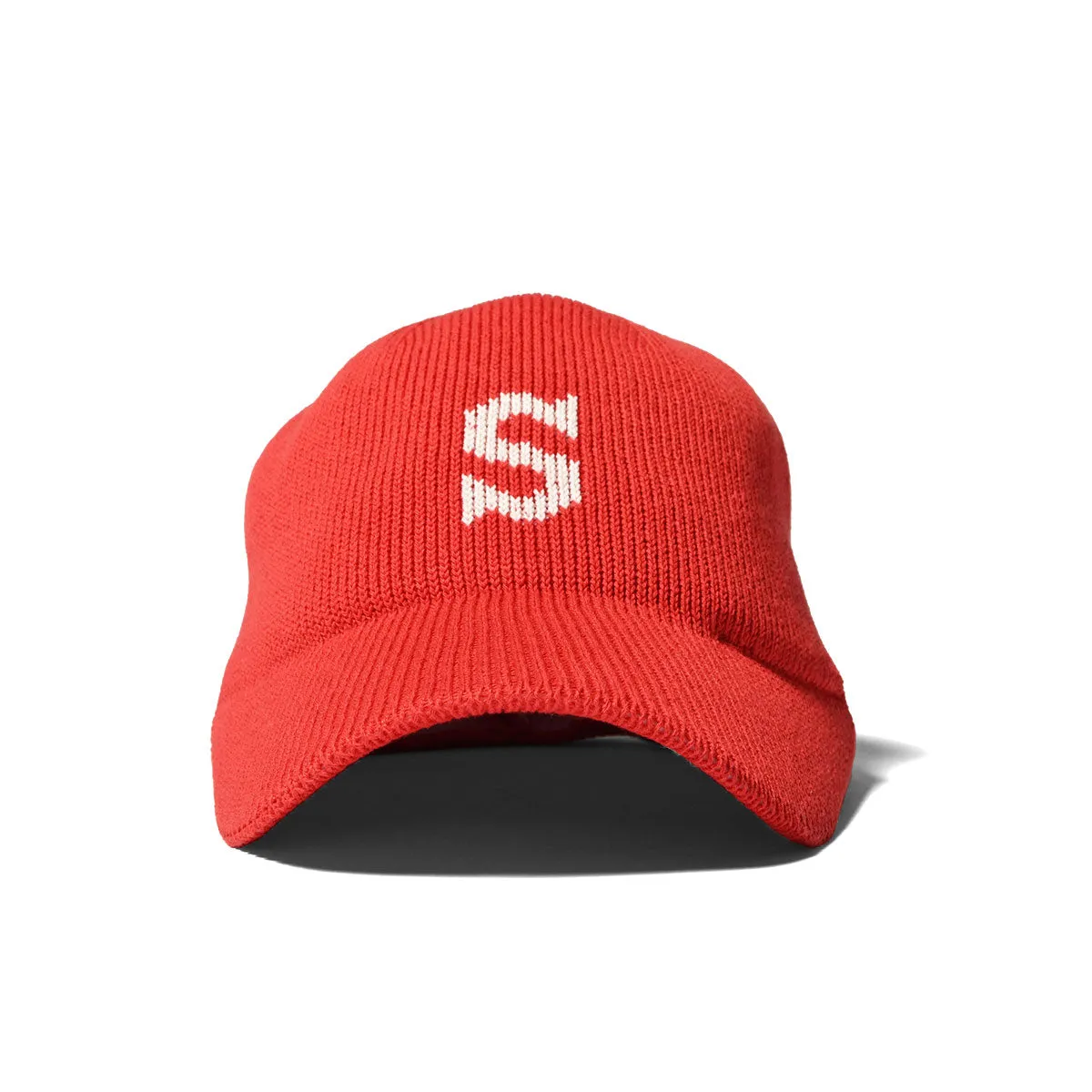 HOMEGAME - S LOGO COTTON KNIT BASEBALL CAP RED【HG241418】